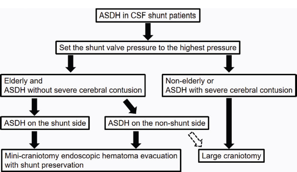 Acute Subdural Hematoma Craniotomy Craniectomy Evacuation — Figure 2: